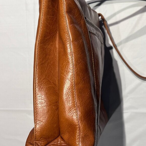 Derek Alexander designer shoulder leather purse W x H x D = 14" x 10" x 3.5" - Picture 10 of 14